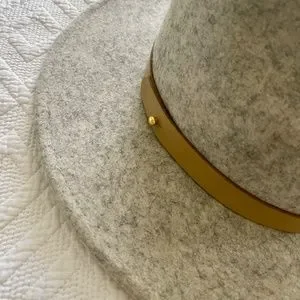 Lack of Color Gray Mack Hat Fedora Small Wide Brim Lack Of Color | Accessories | Lack Of Color The Mack Grey  main image 3